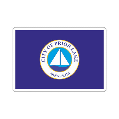 Flag of Prior Lake, Minnesota - STICKER Vinyl Kiss-Cut Decal