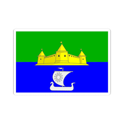 Flag Morozovka Leningrad oblast (Russia) STICKER Vinyl Kiss-Cut Decal