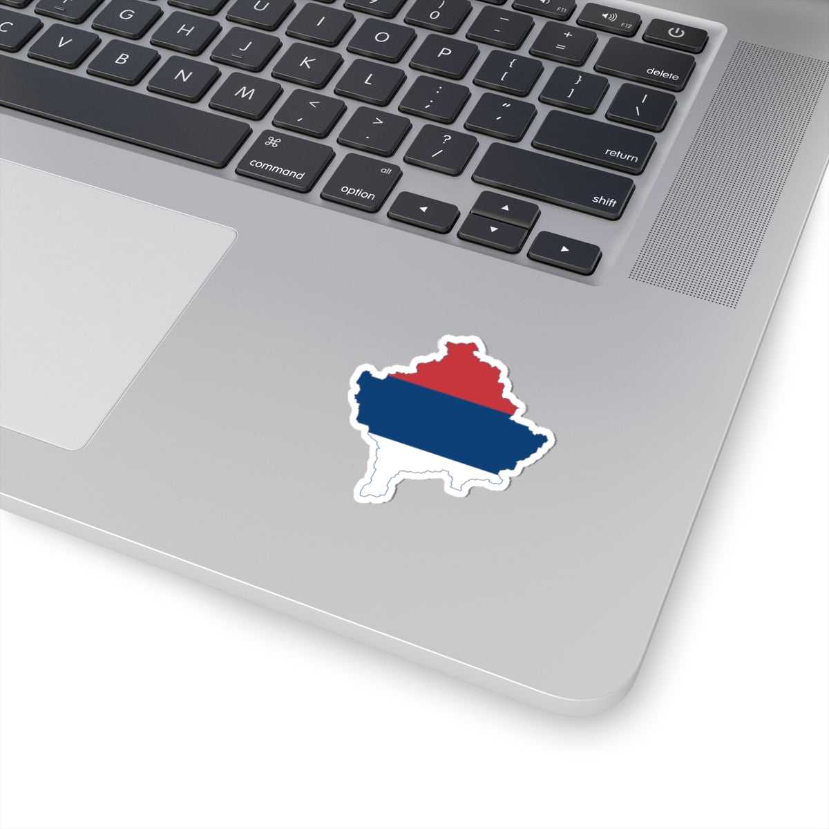 Flag map of Kosovo Serbian flag (Serbia) STICKER Vinyl Kiss-Cut Decal