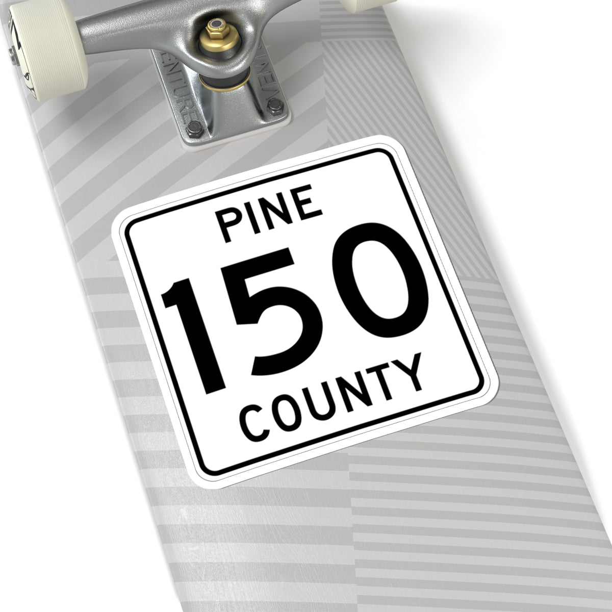 Pine County Route 150 MN (Minnesota) (Road Sign) STICKER Vinyl Kiss-Cut Decal