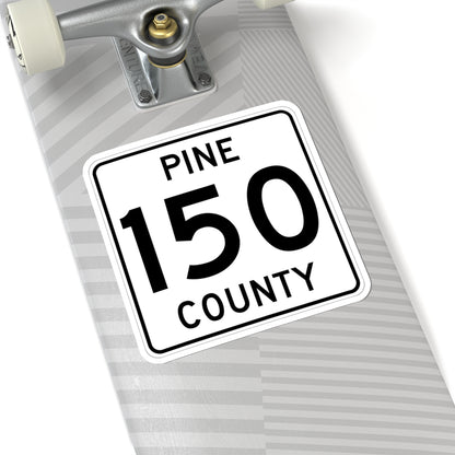 Pine County Route 150 MN (Minnesota) (Road Sign) STICKER Vinyl Kiss-Cut Decal