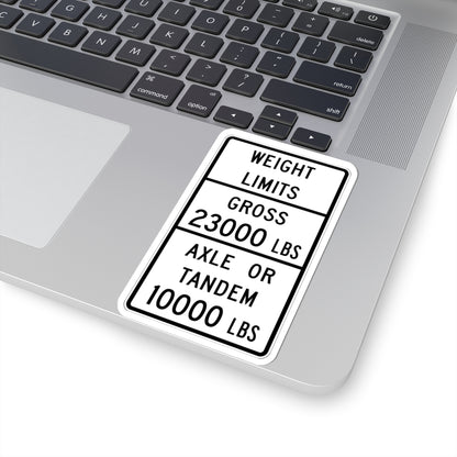 Texas MUTCD R12-4bT template (Texas) (Road Sign) STICKER Vinyl Kiss-Cut Decal