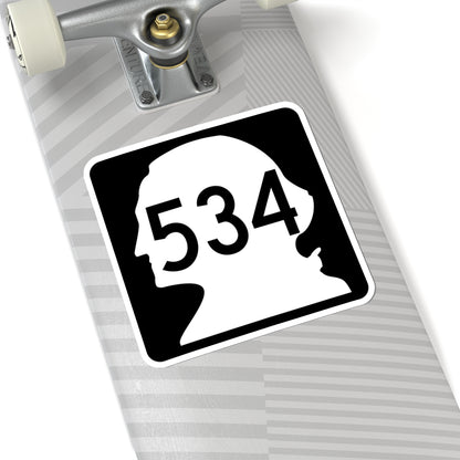 WA-534 (Washington) (Road Sign) STICKER Vinyl Kiss-Cut Decal