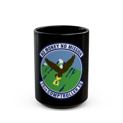 75th Comptroller Squadron (U.S. Air Force) Black Coffee Mug-15oz-The Sticker Space