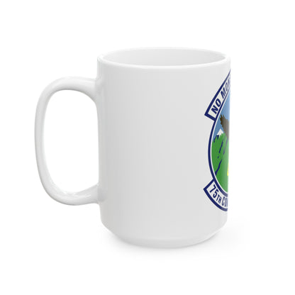 75th Comptroller Squadron (U.S. Air Force) White Coffee Mug-The Sticker Space