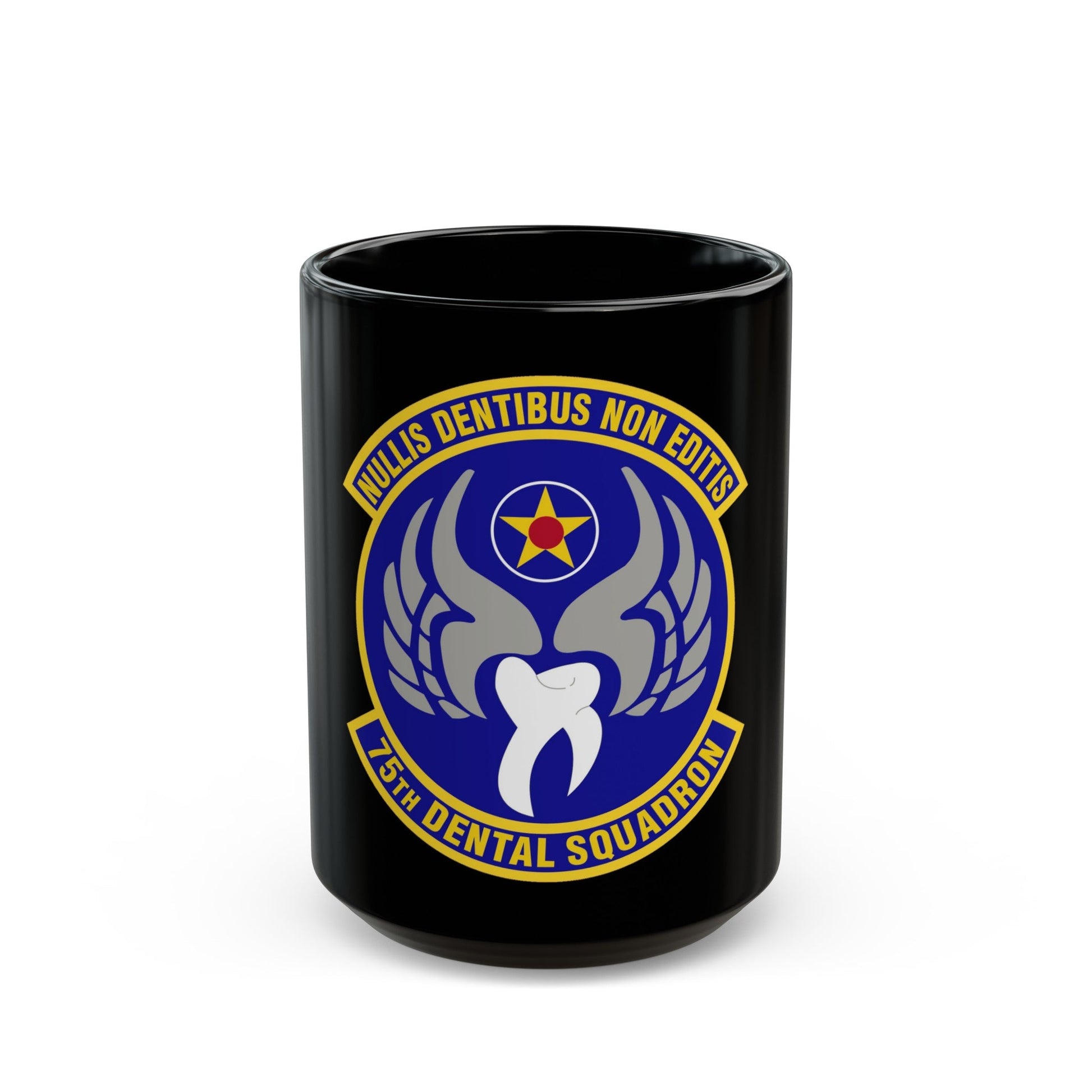 75th Dental Squadron (U.S. Air Force) Black Coffee Mug-15oz-The Sticker Space
