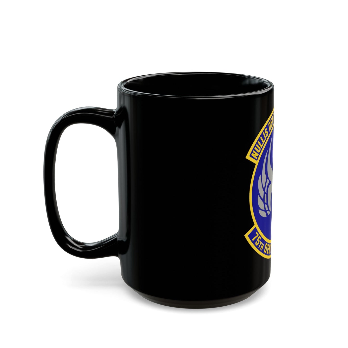 75th Dental Squadron (U.S. Air Force) Black Coffee Mug-The Sticker Space