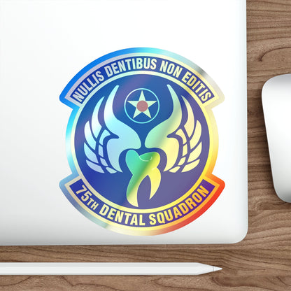 75th Dental Squadron (U.S. Air Force) Holographic STICKER Die-Cut Vinyl Decal-The Sticker Space