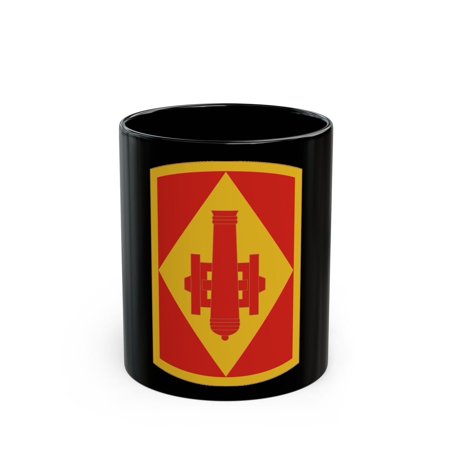 75th Field Artillery Brigade (U.S. Army) Black Coffee Mug-11oz-The Sticker Space