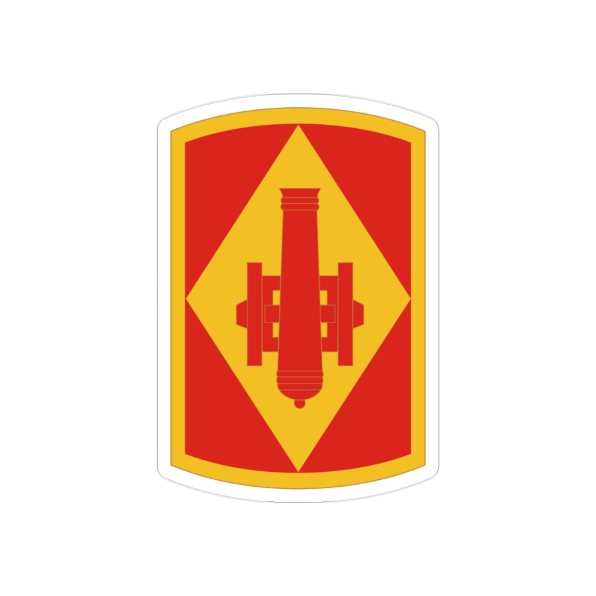 75th Field Artillery Brigade (U.S. Army) REVERSE PRINT Transparent STICKER-2 Inch-The Sticker Space