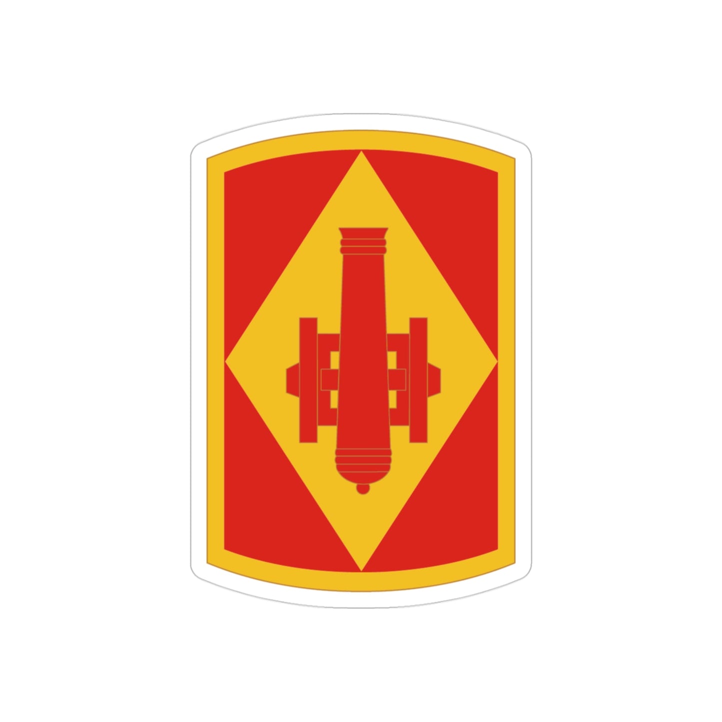 75th Field Artillery Brigade (U.S. Army) REVERSE PRINT Transparent STICKER-3 Inch-The Sticker Space