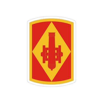 75th Field Artillery Brigade (U.S. Army) REVERSE PRINT Transparent STICKER-5" × 5"-The Sticker Space