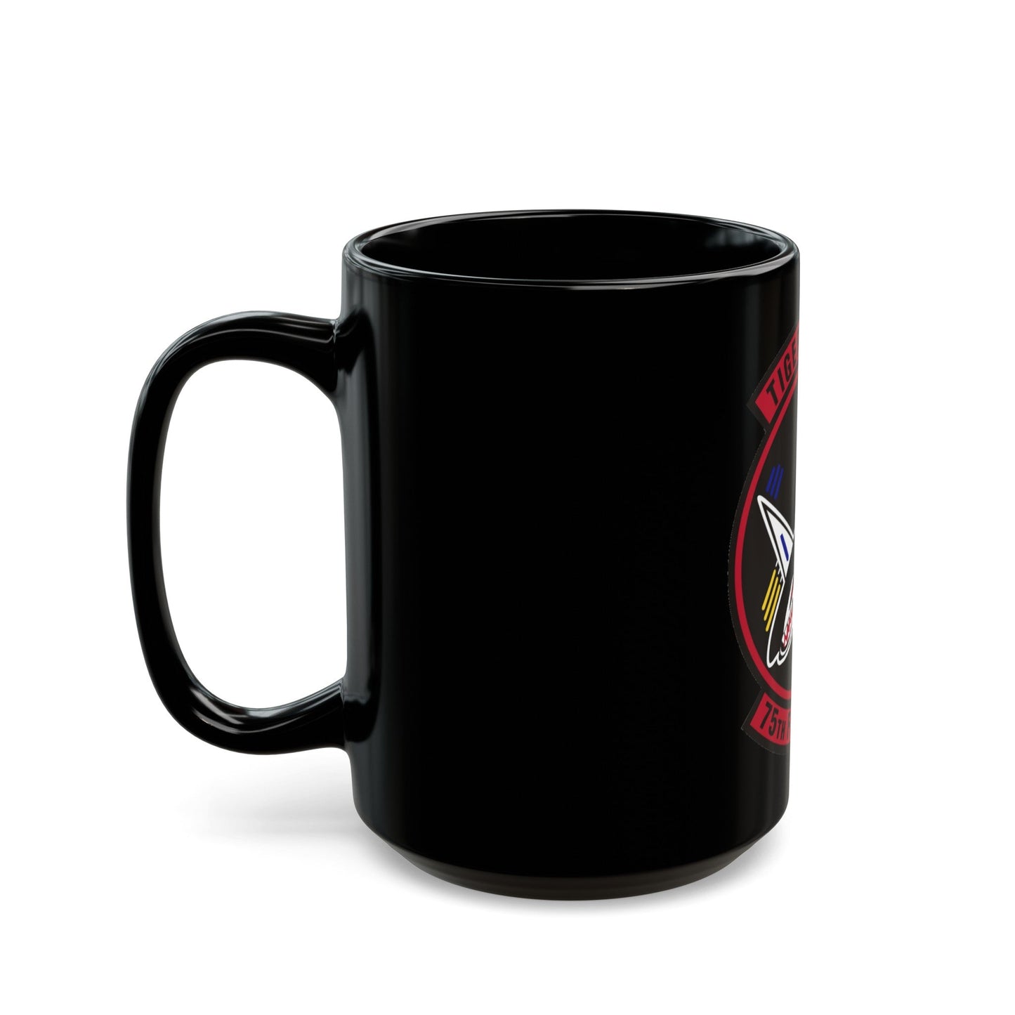 75th Fighter Squadron (U.S. Air Force) Black Coffee Mug-The Sticker Space