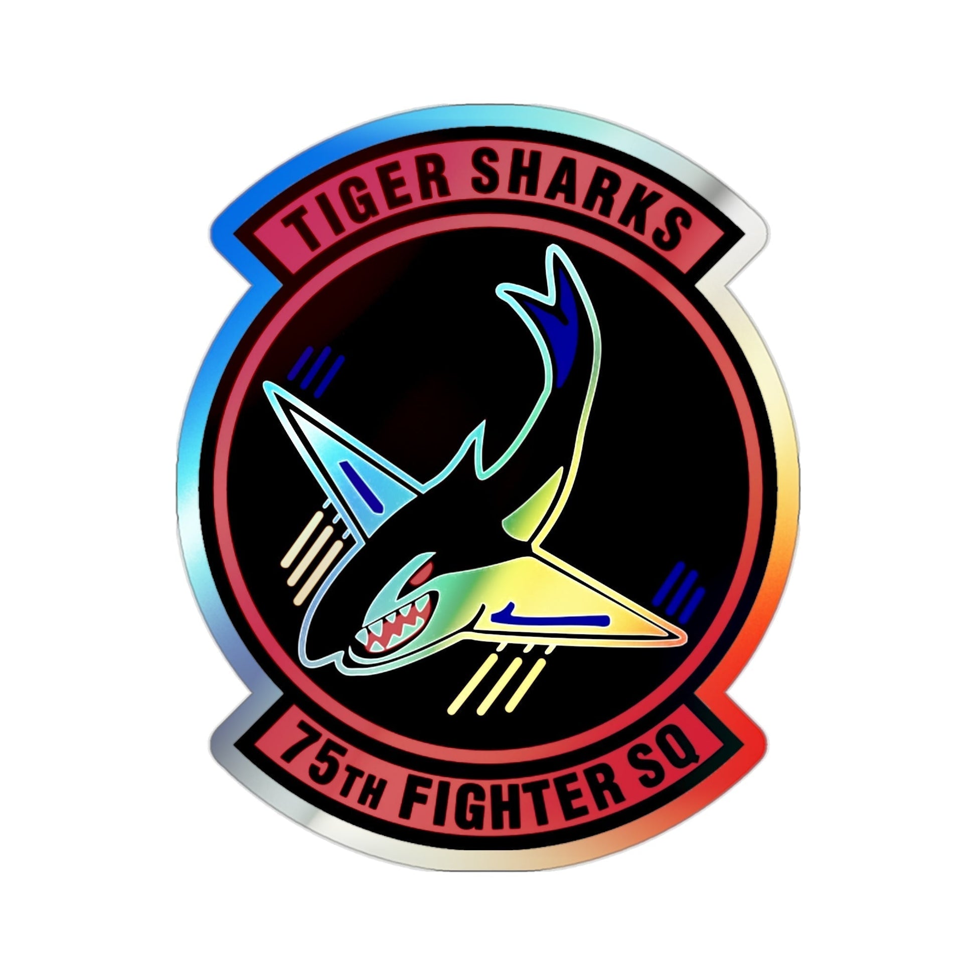 75th Fighter Squadron (U.S. Air Force) Holographic STICKER Die-Cut Vinyl Decal-2 Inch-The Sticker Space