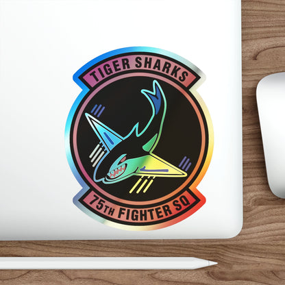 75th Fighter Squadron (U.S. Air Force) Holographic STICKER Die-Cut Vinyl Decal-The Sticker Space