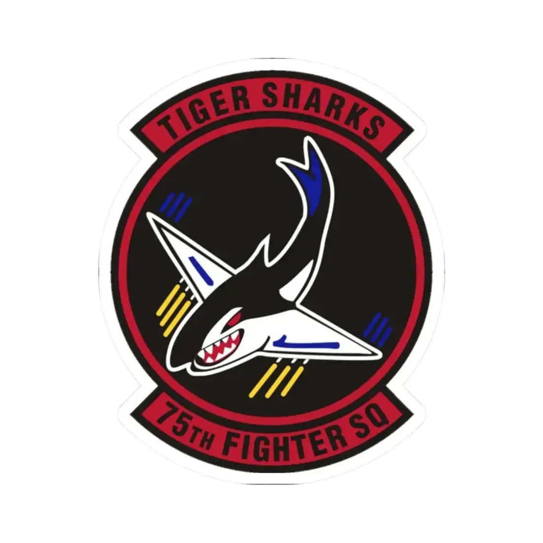 75th Fighter Squadron (U.S. Air Force) STICKER Vinyl Kiss-Cut Decal 2 Inch White - The Sticker Space
