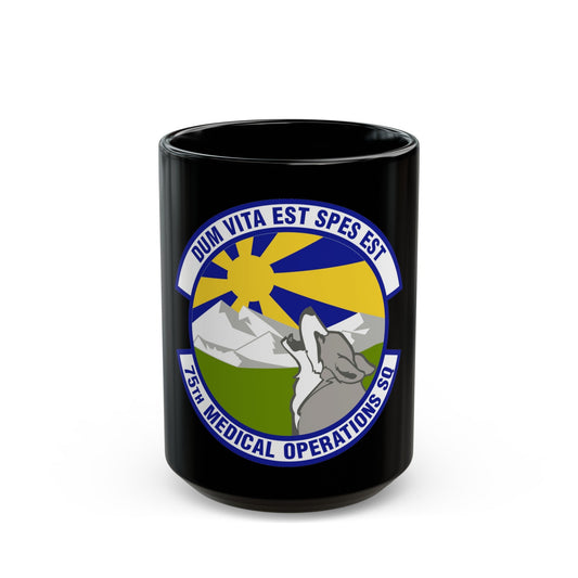 75th Medical Operations Squadron (U.S. Air Force) Black Coffee Mug-15oz-The Sticker Space
