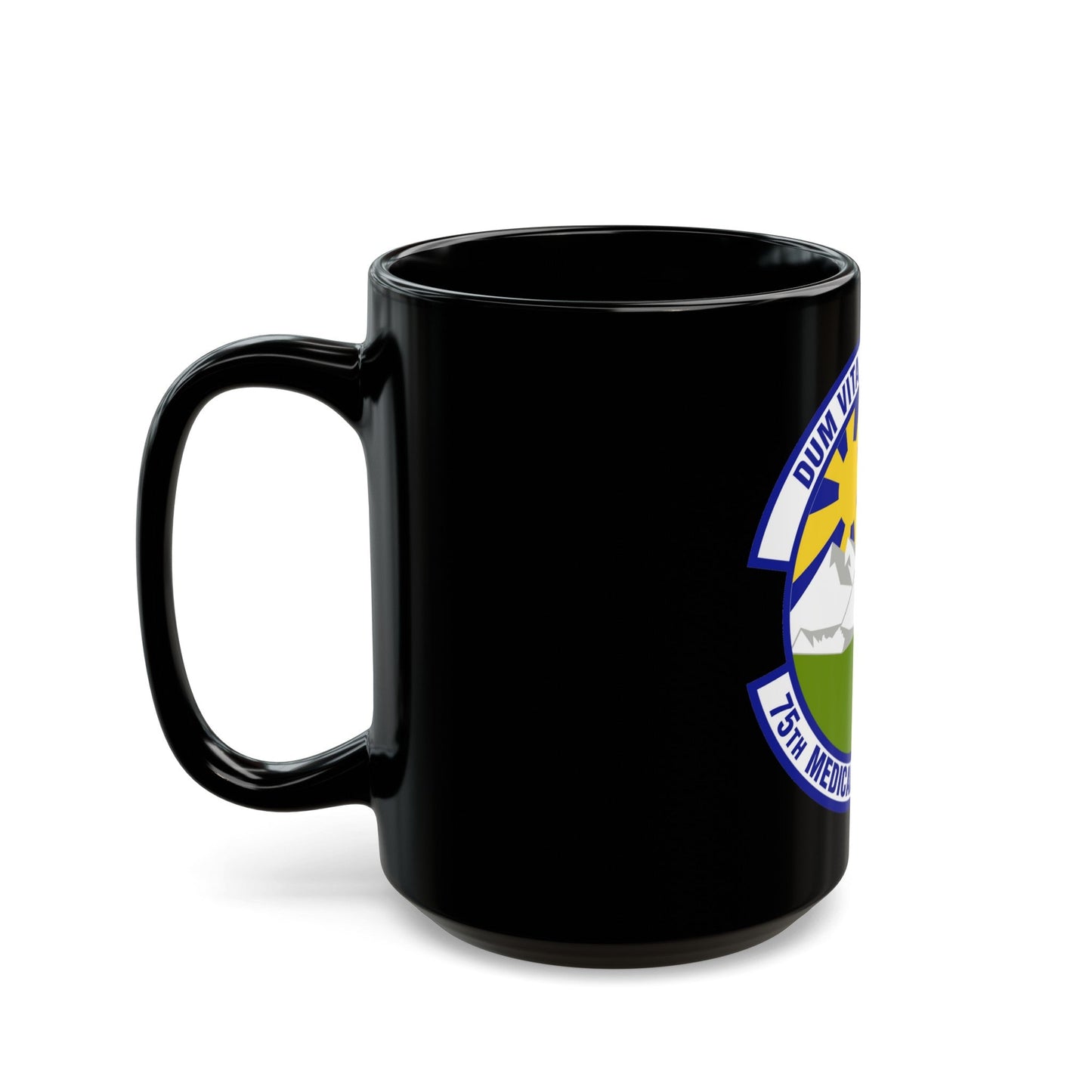 75th Medical Operations Squadron (U.S. Air Force) Black Coffee Mug-The Sticker Space