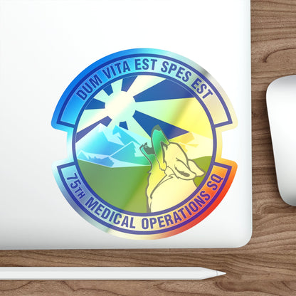 75th Medical Operations Squadron (U.S. Air Force) Holographic STICKER Die-Cut Vinyl Decal-The Sticker Space