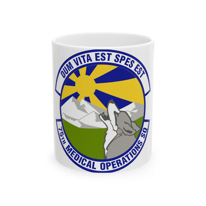 75th Medical Operations Squadron (U.S. Air Force) White Coffee Mug-11oz-The Sticker Space