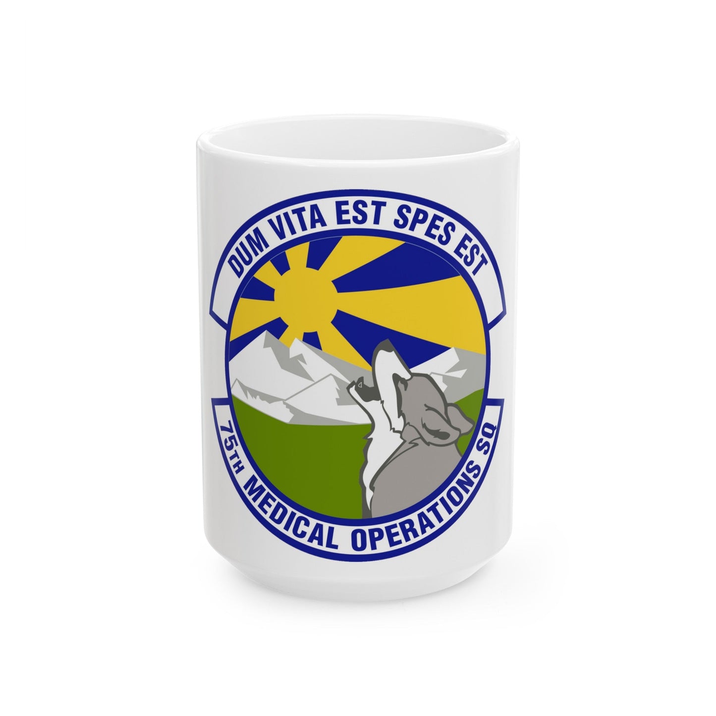 75th Medical Operations Squadron (U.S. Air Force) White Coffee Mug-15oz-The Sticker Space