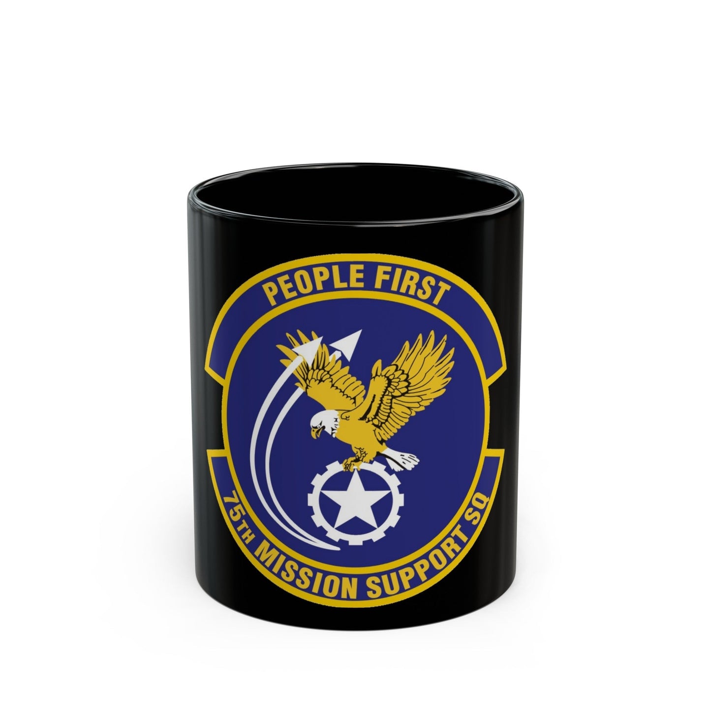 75th Mission Support Squadron (U.S. Air Force) Black Coffee Mug-11oz-The Sticker Space