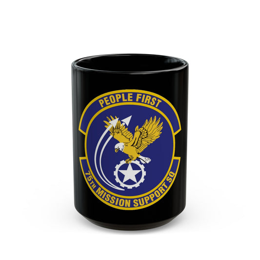 75th Mission Support Squadron (U.S. Air Force) Black Coffee Mug-15oz-The Sticker Space