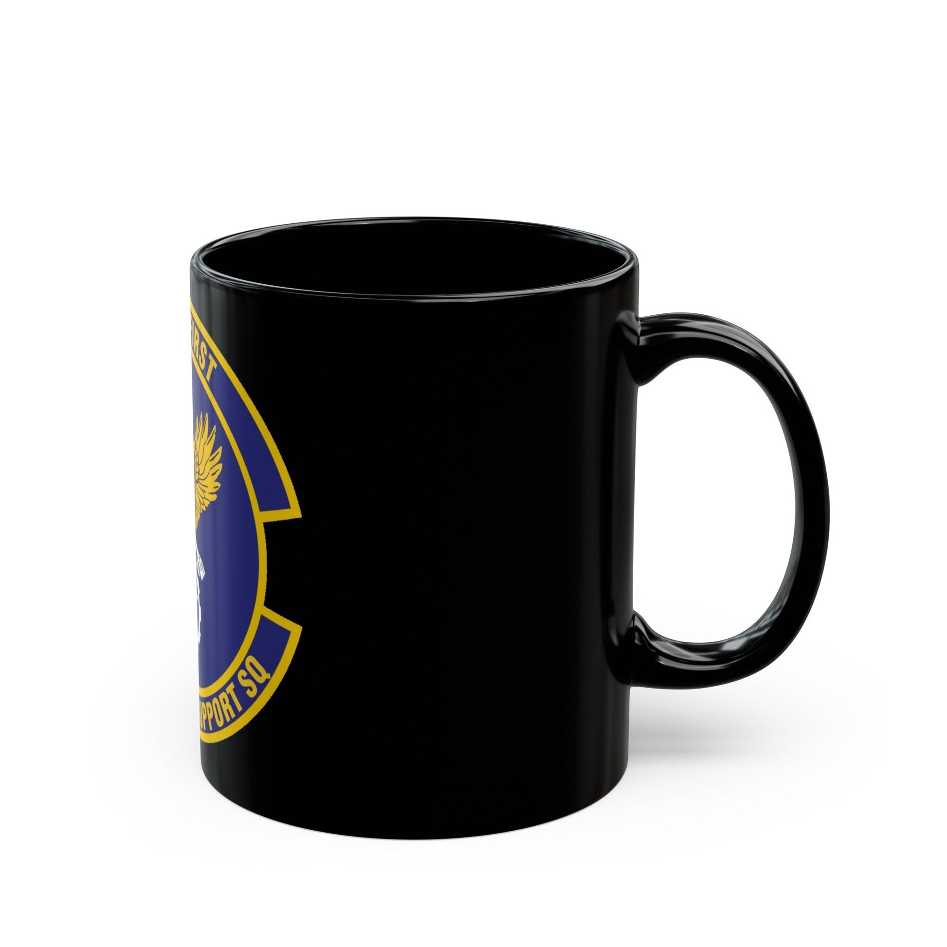 75th Mission Support Squadron (U.S. Air Force) Black Coffee Mug-The Sticker Space