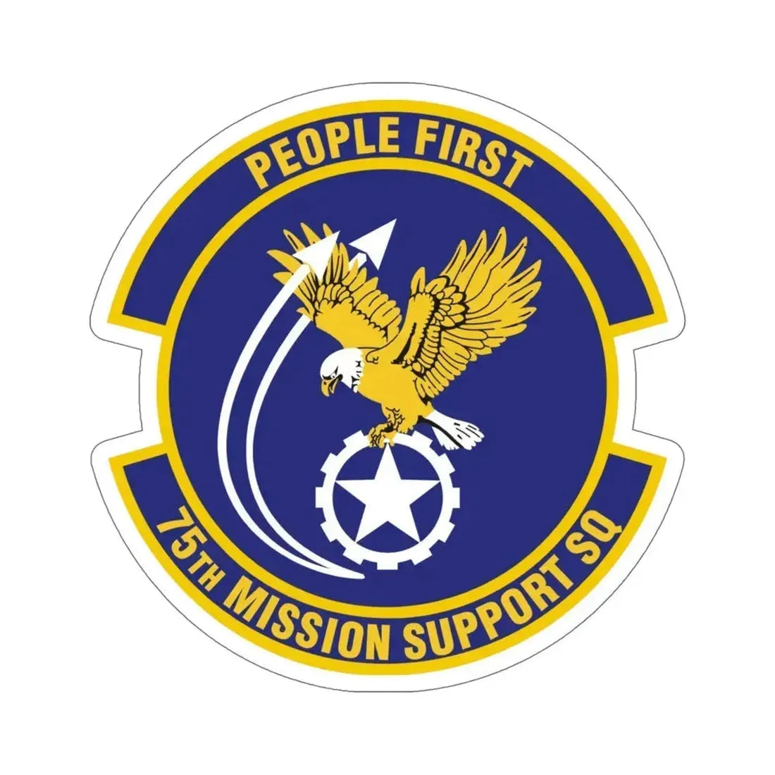 75th Mission Support Squadron (U.S. Air Force) STICKER Vinyl Die-Cut Decal 6 Inch - The Sticker Space
