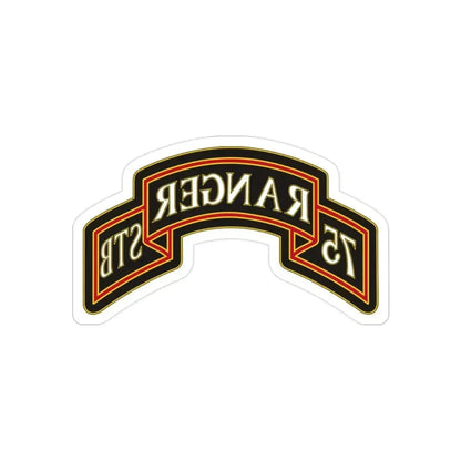 75th Ranger Regiment Regimental Reconnaissance Company (U.S. Army) REVERSE PRINT Transparent Die-Cut STICKER 2 Inch Die-Cut Transparent - The Sticker Space