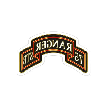75th Ranger Regiment Regimental Reconnaissance Company (U.S. Army) REVERSE PRINT Transparent Die-Cut STICKER - The Sticker Space