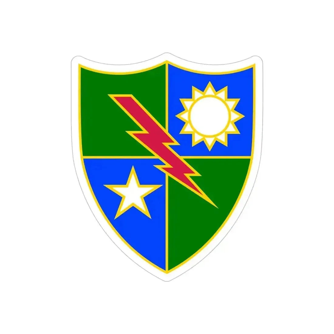75th Ranger Regiment (U.S. Army) REVERSE PRINT Transparent Die-Cut STICKER 5 Inch Die-Cut Transparent - The Sticker Space