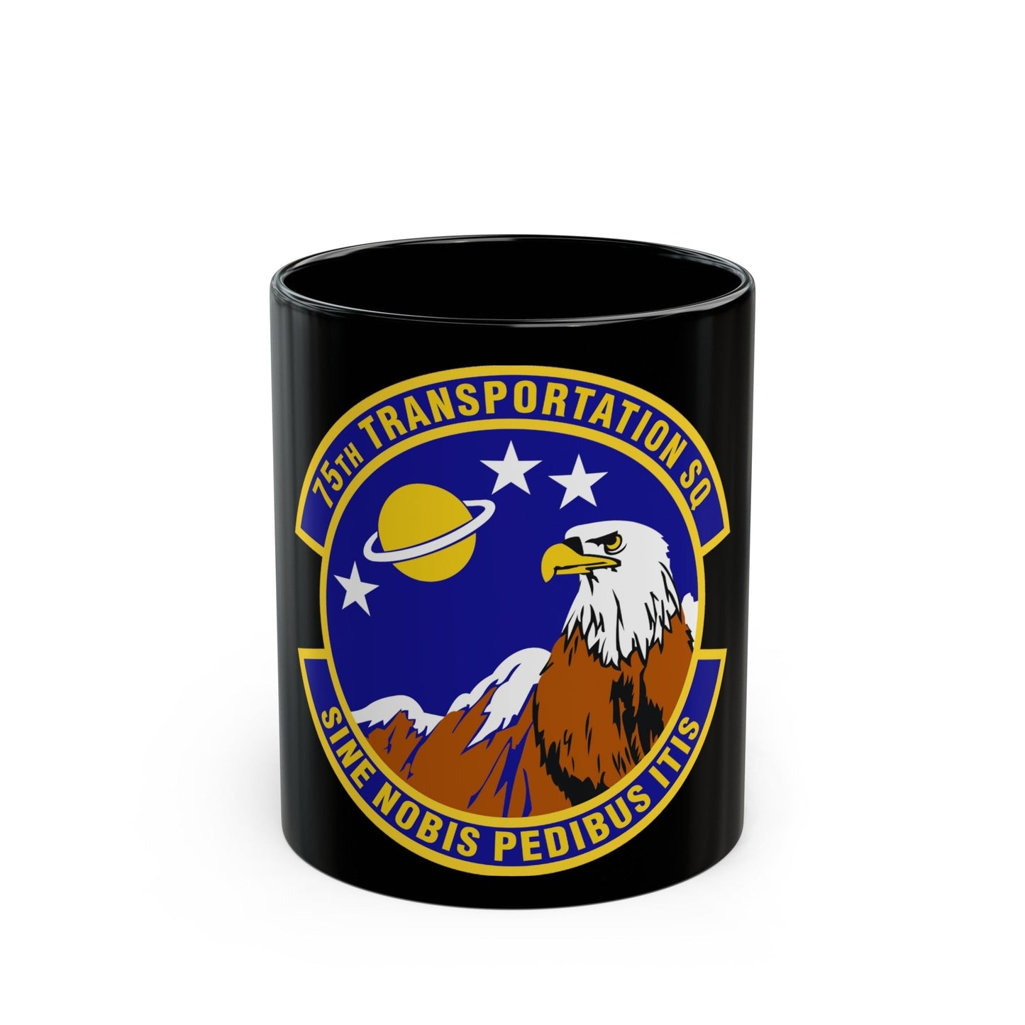 75th Transportation Squadron (U.S. Air Force) Black Coffee Mug-11oz-The Sticker Space