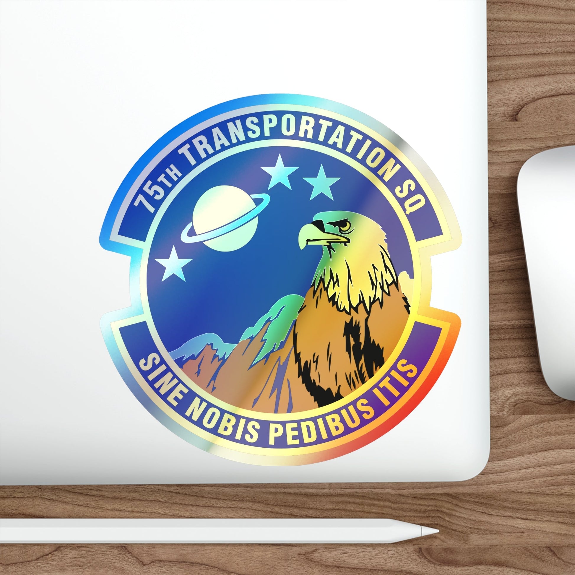 75th Transportation Squadron (U.S. Air Force) Holographic STICKER Die-Cut Vinyl Decal-The Sticker Space