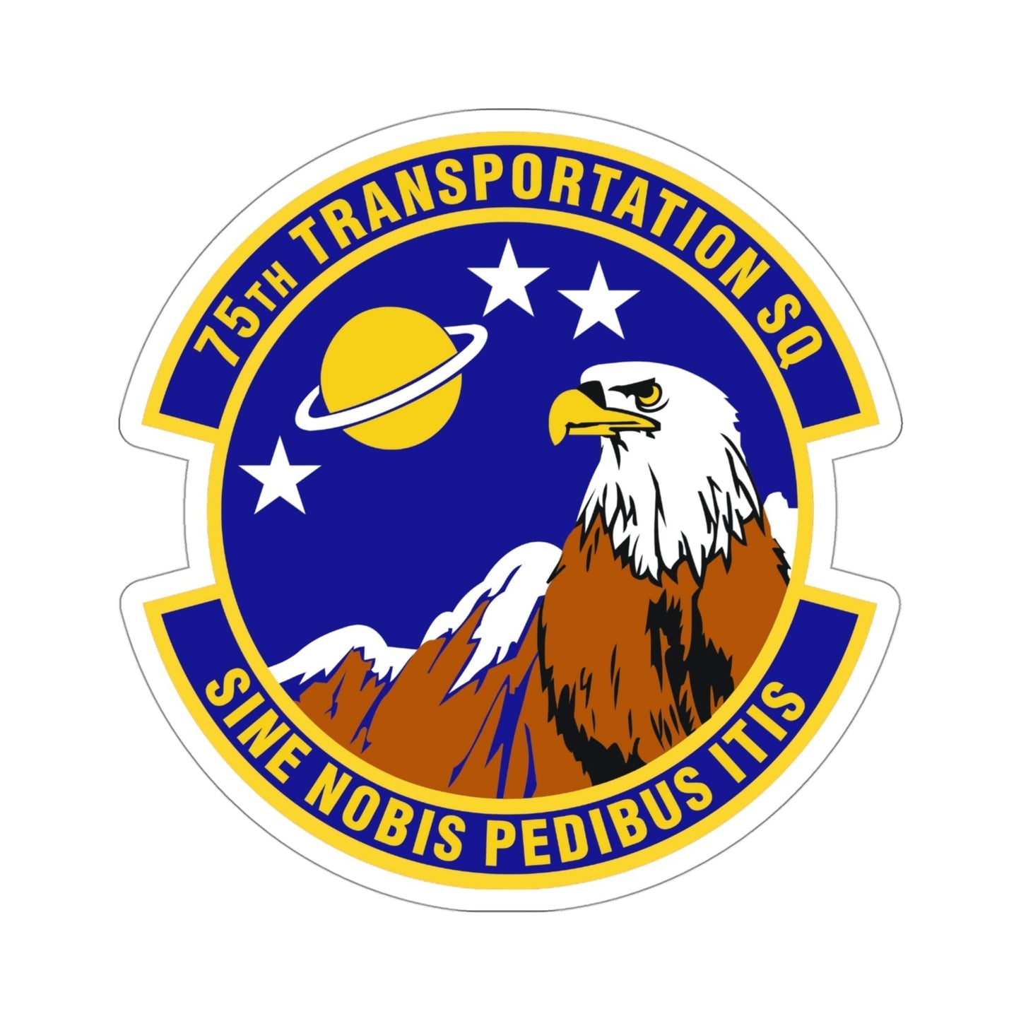 75th Transportation Squadron (U.S. Air Force) STICKER Vinyl Die-Cut Decal-4 Inch-The Sticker Space