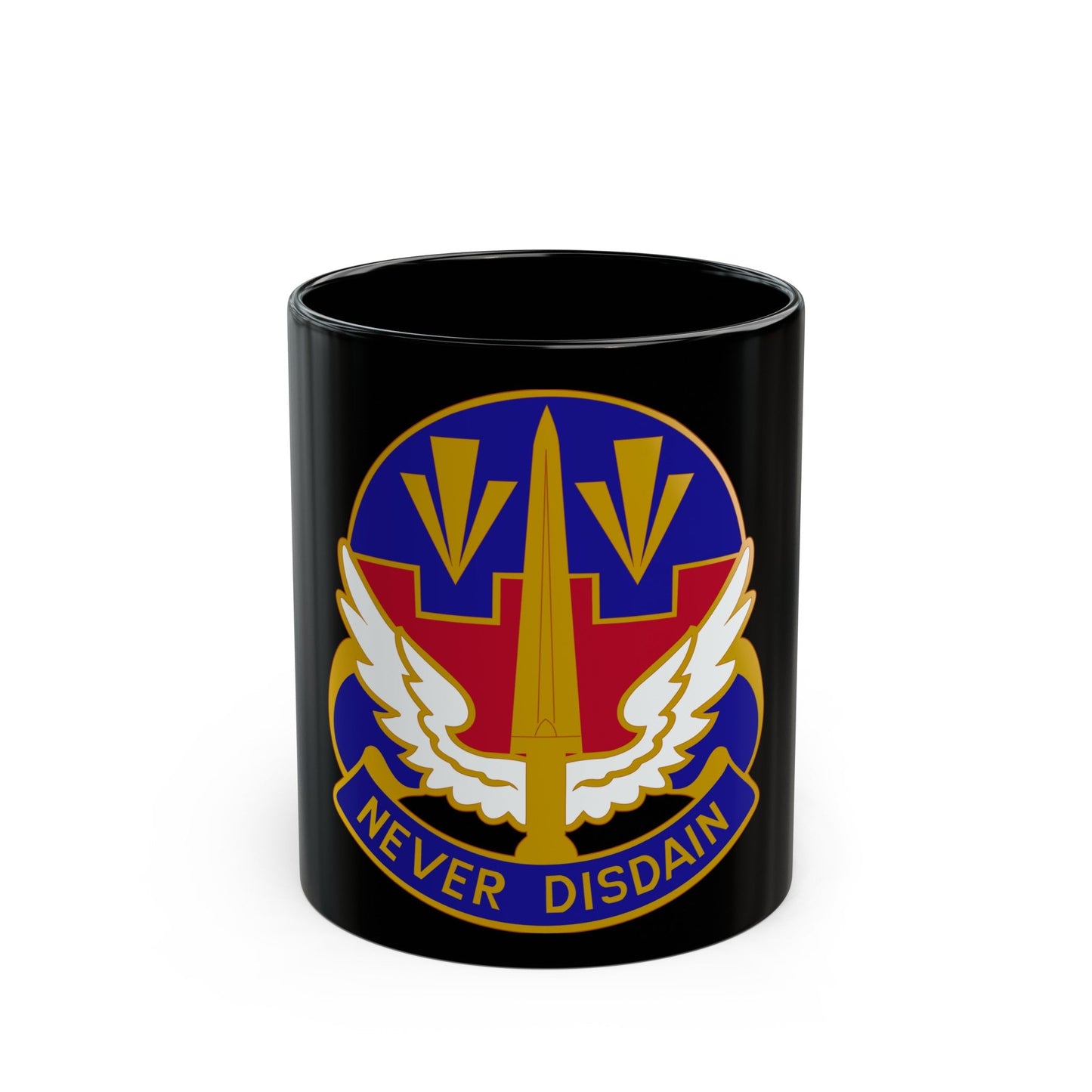 76 Aviation Group (U.S. Army) Black Coffee Mug-11oz-The Sticker Space