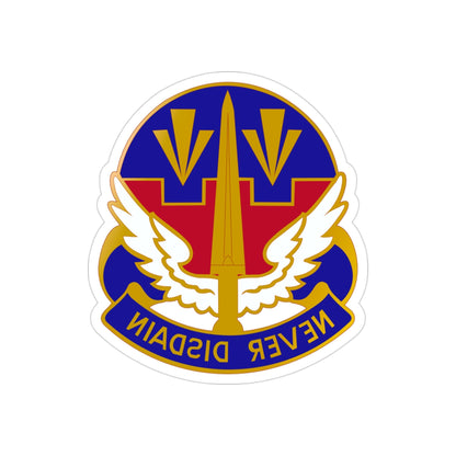 76 Aviation Group (U.S. Army) REVERSE PRINT Transparent STICKER-3 Inch-The Sticker Space