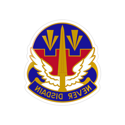 76 Aviation Group (U.S. Army) REVERSE PRINT Transparent STICKER-4 Inch-The Sticker Space