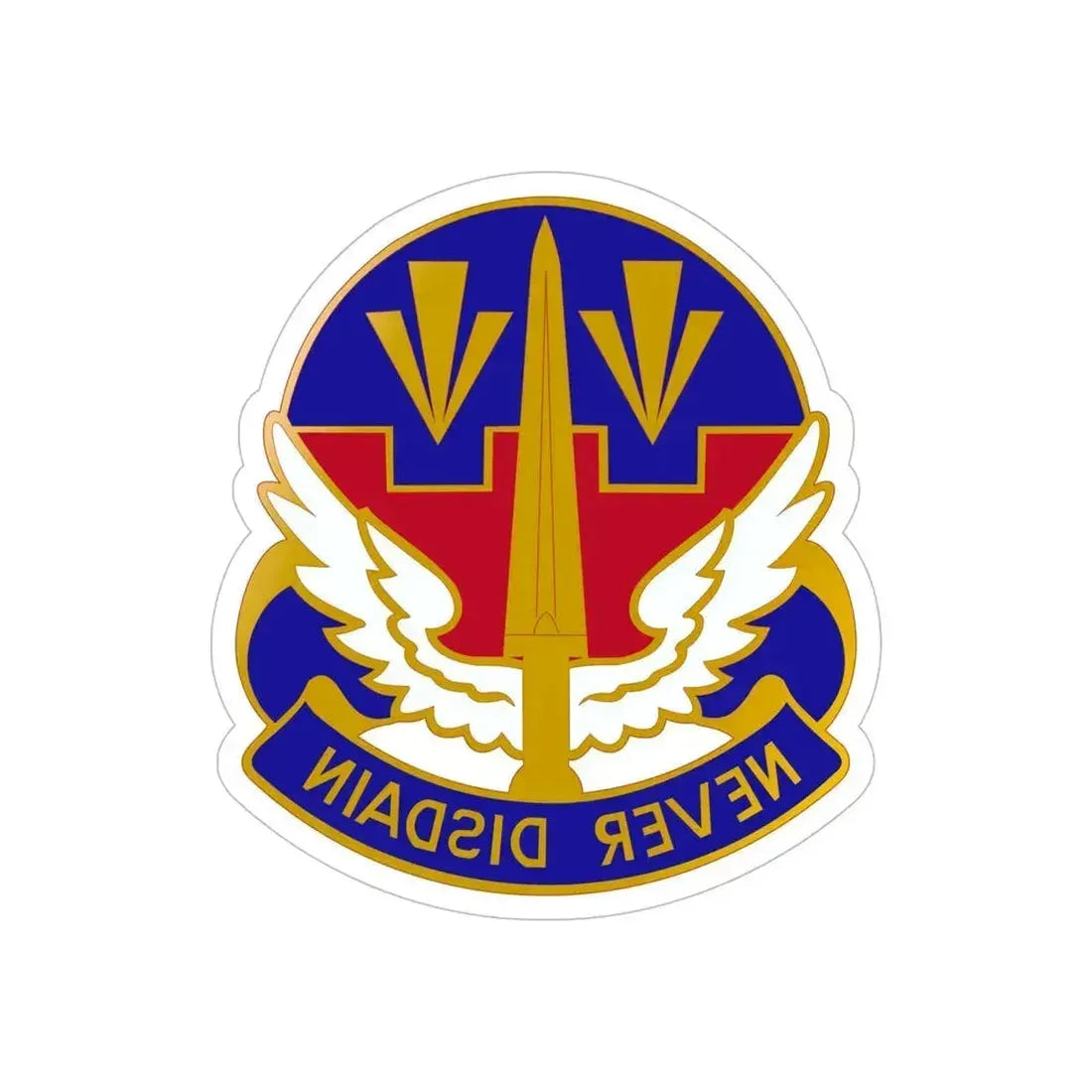 76 Aviation Group (U.S. Army) REVERSE PRINT Transparent Die-Cut STICKER - The Sticker Space