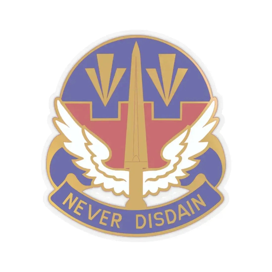 76 Aviation Group (U.S. Army) STICKER Vinyl Kiss-Cut Decal 2 Inch Transparent - The Sticker Space