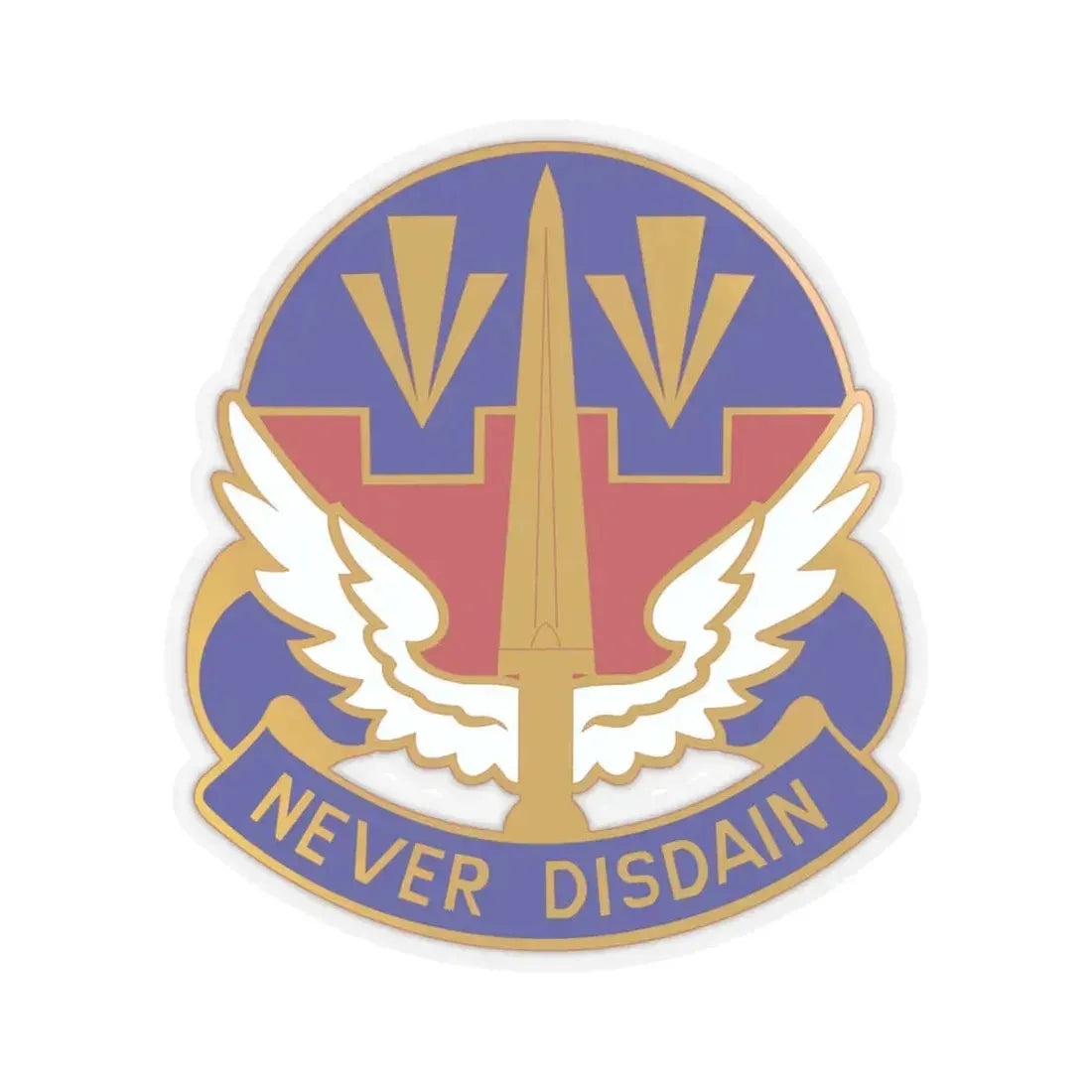 76 Aviation Group (U.S. Army) STICKER Vinyl Kiss-Cut Decal 3 Inch Transparent - The Sticker Space