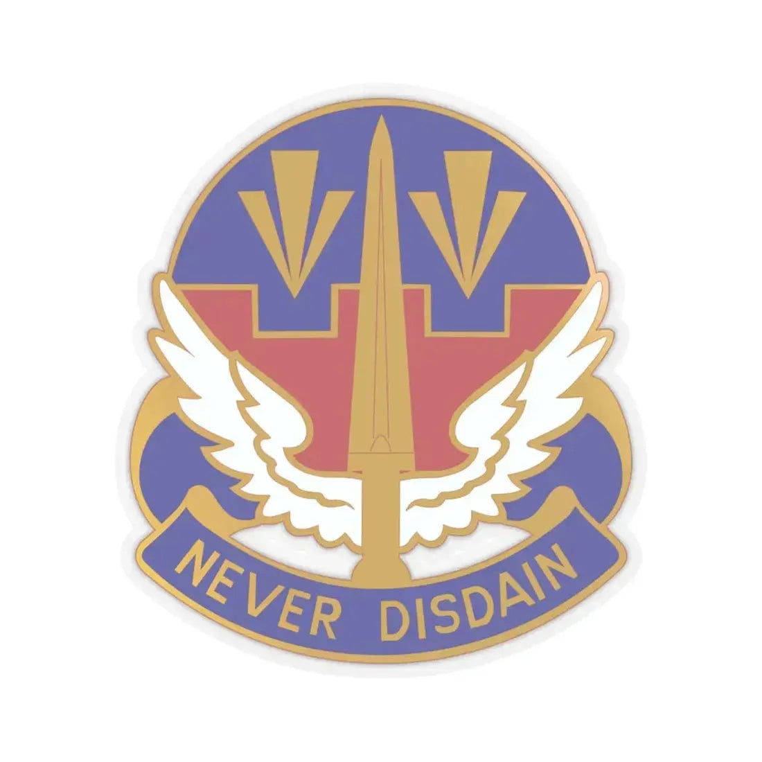 76 Aviation Group (U.S. Army) STICKER Vinyl Kiss-Cut Decal 4 Inch Transparent - The Sticker Space