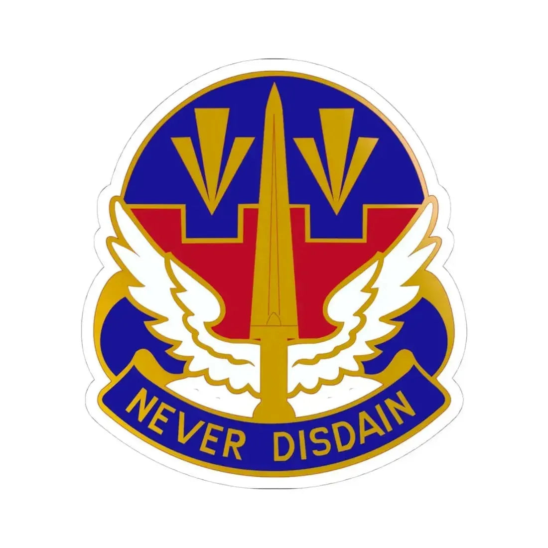 76 Aviation Group (U.S. Army) STICKER Vinyl Kiss-Cut Decal 4 Inch White - The Sticker Space