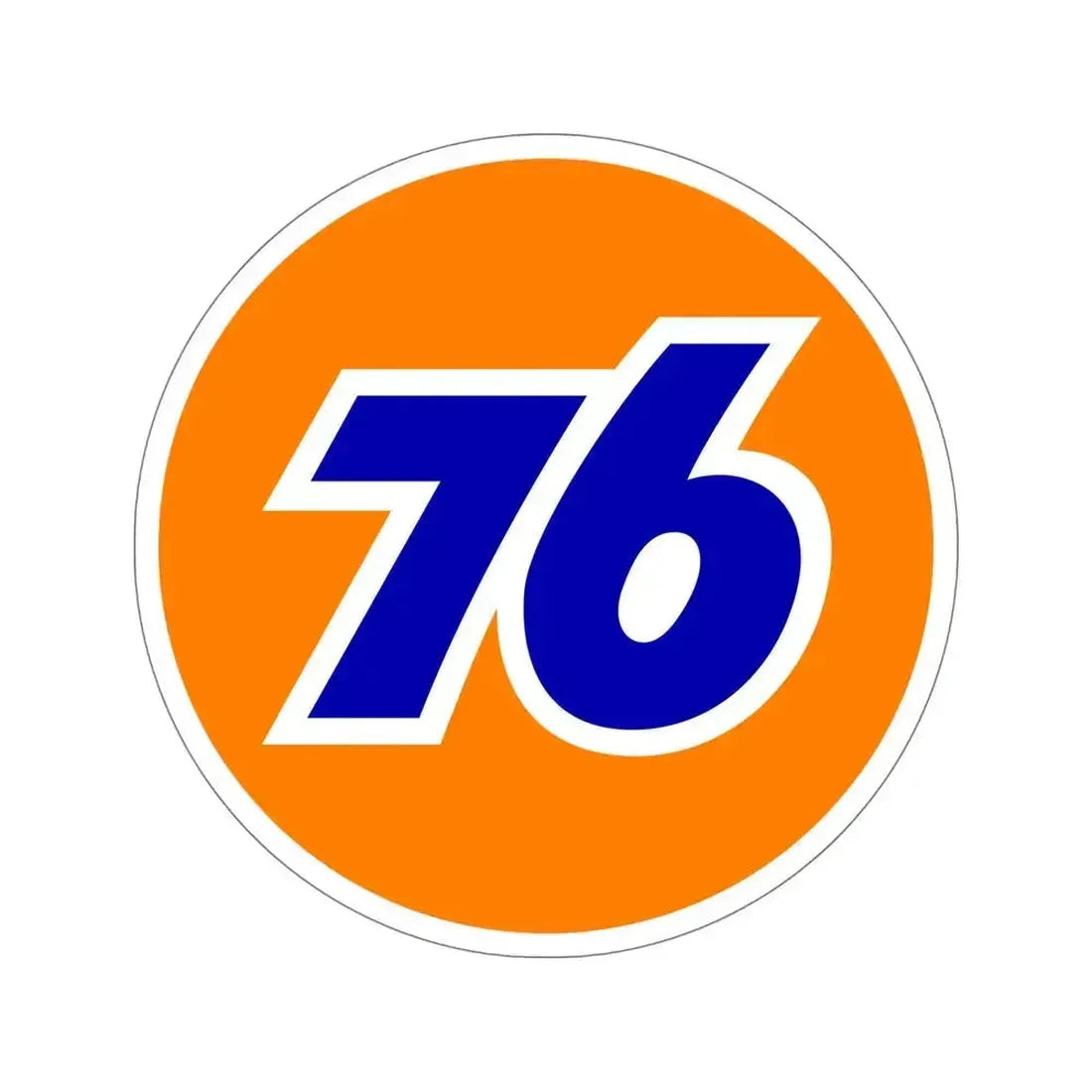 76 Gas Station Logo STICKER Vinyl Die-Cut Decal 6 Inch - The Sticker Space