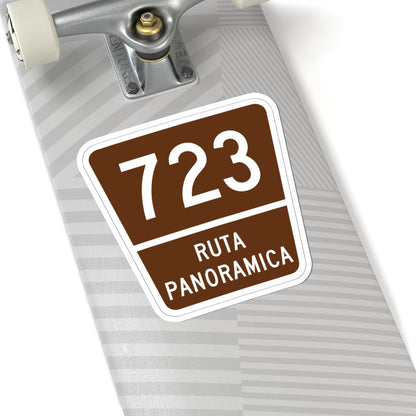 PR old scenic route 723 (Puerto Rico) (Road Sign) STICKER Vinyl Kiss-Cut Decal