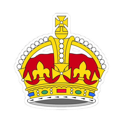 1901 pattern Tudor Crown plain 3D (United Kingdom) (Coat of Arms) STICKER Vinyl Kiss-Cut Decal