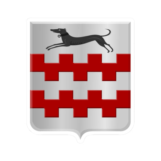 Acqoy wapen (Netherlands) (Coat of Arms) STICKER Vinyl Kiss-Cut Decal