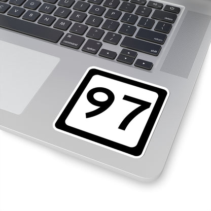 WV-97 (Virginia) (Road Sign) STICKER Vinyl Kiss-Cut Decal