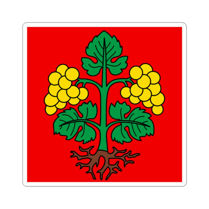 CHE Raron Bezirk Flag (Switzerland) STICKER Vinyl Kiss-Cut Decal