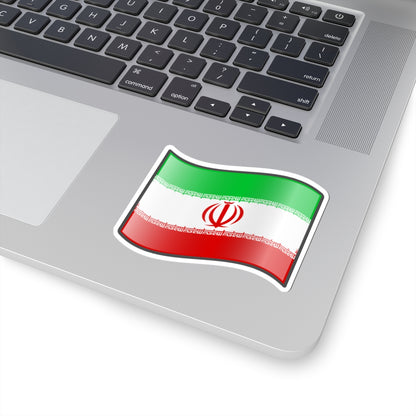 Nuvola Iranian flag (Iran) STICKER Vinyl Kiss-Cut Decal